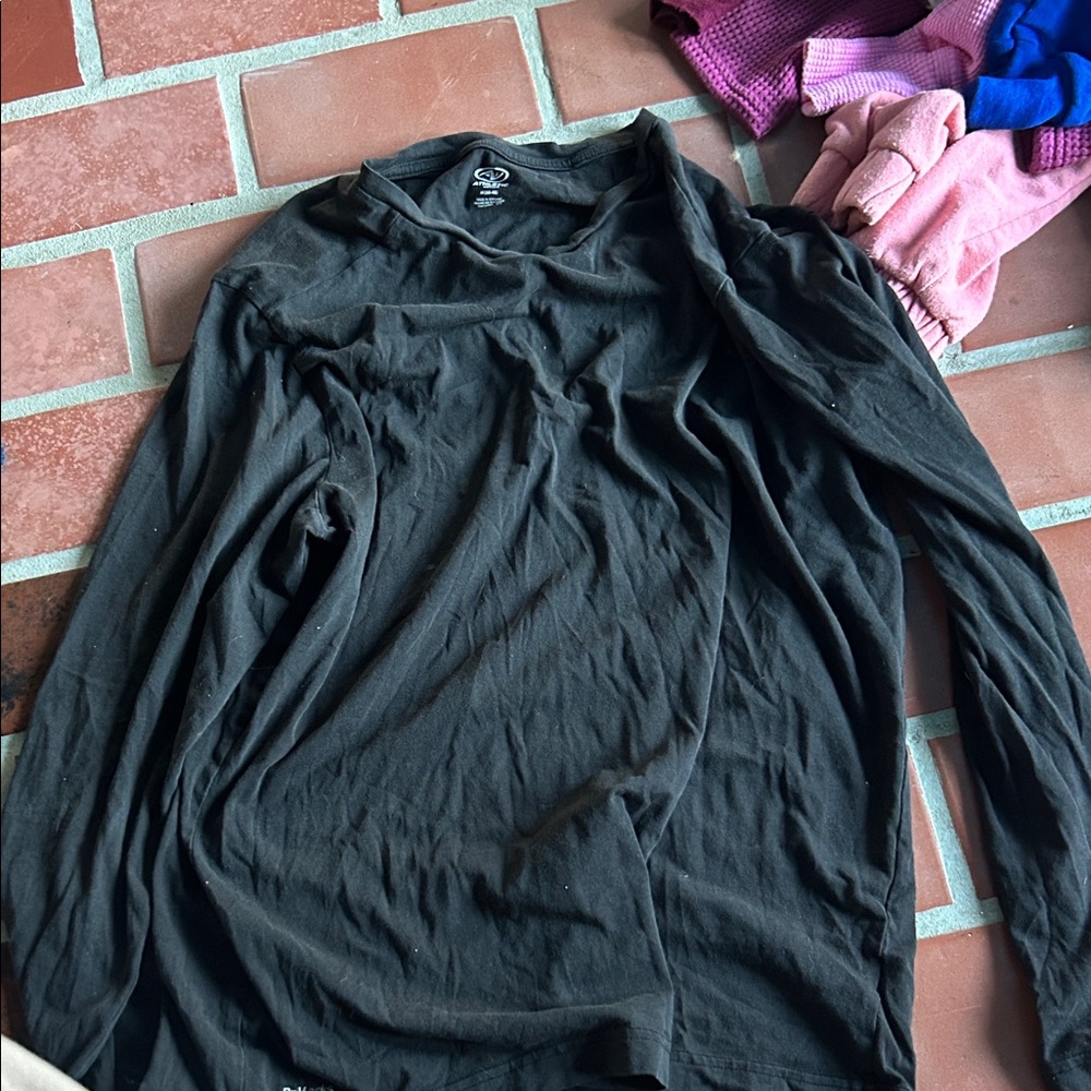 Athletic Works Black Long Sleeve Tee